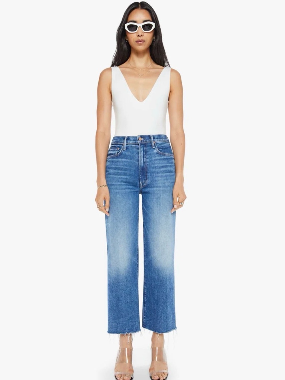 MOTHER Maven Ankle Fray High Rise in Bitchin’ Size 24